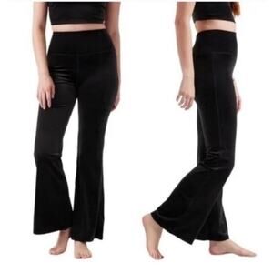 Athleta Elation High Rise Velvet Flare Pant Black Size XS